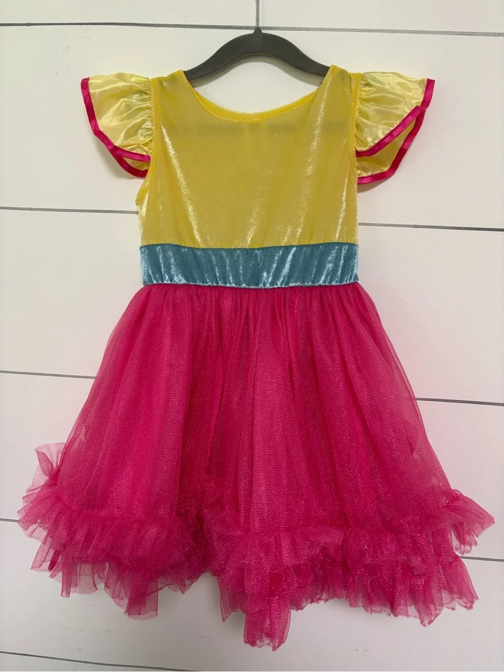 Little Adventures Fancy Nancy Inspired Dress Costume 3-5Y Medium + Leggings